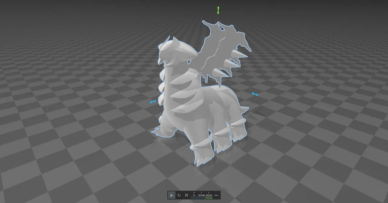 STL file Pokemon Giratina Origin 🐉・3D printing template to