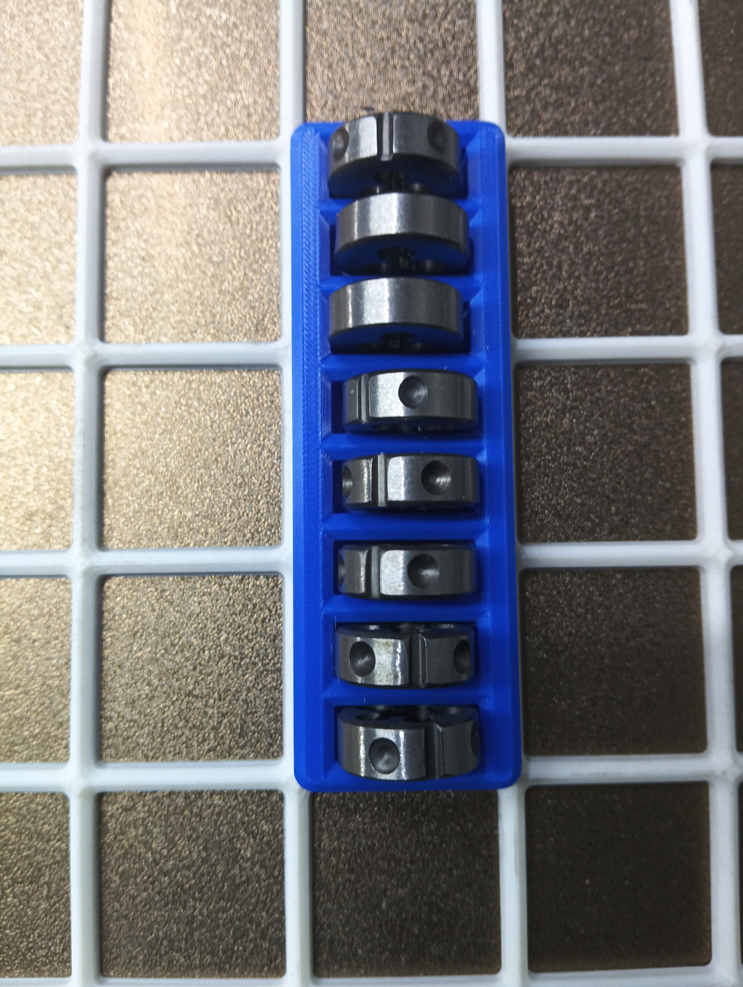 Gridfinity Tap Holder – 8x Threading Dies (Ø25mm)