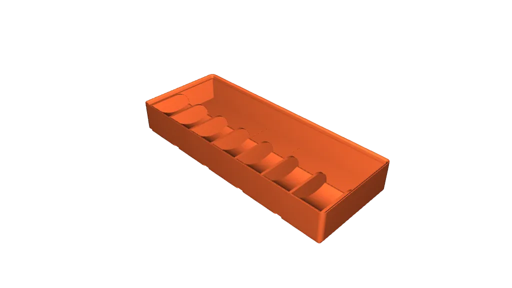 Gridfinity Q-Tip Travel Case Holder - 3x2x4u by DrHellbenders, Download  free STL model