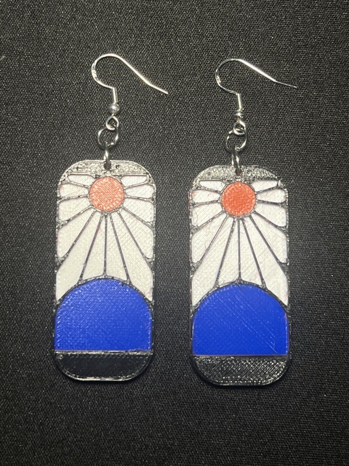 Homemade hanafuda earrings. Not perfect, but I'm not unhappy for a first  attempt. : r/DemonSlayerAnime