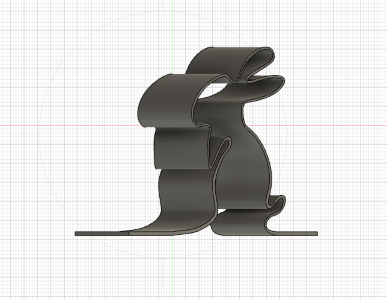 Miniatura 2 do modelo 3D simple rabbit bookend