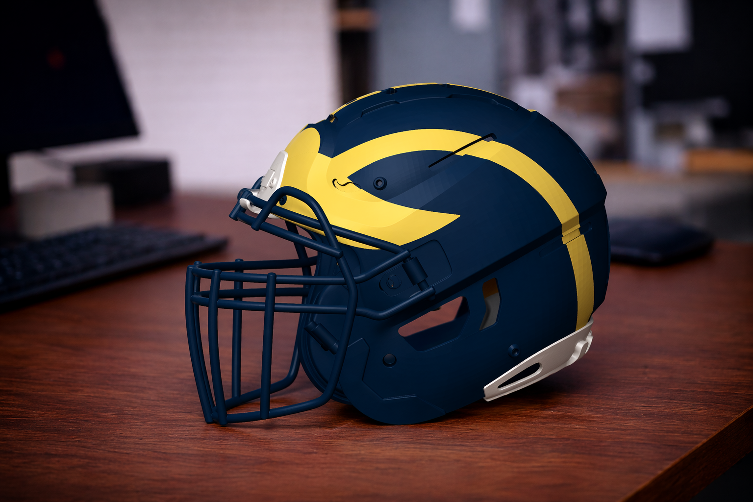 Michigan Wolverines Football Helmet - F7 Style
