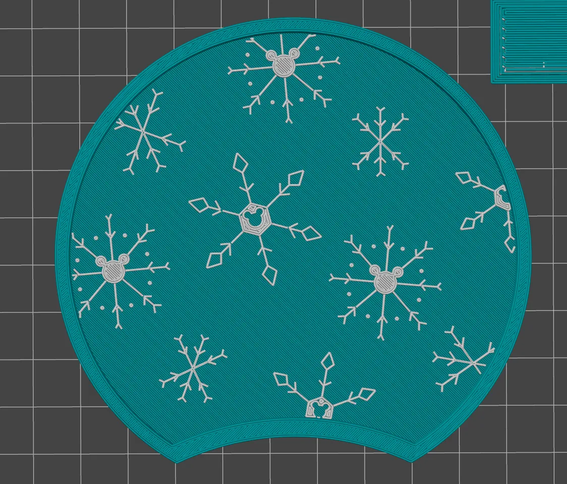 Snowflake Mouse Christmas Disney Ears by Rob Skidmore | Download free STL  model | Printables.com