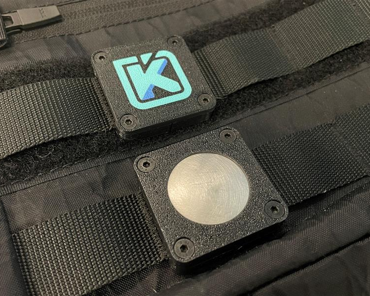 Reasonably Robust Molle Mounting for AirTags and Badges