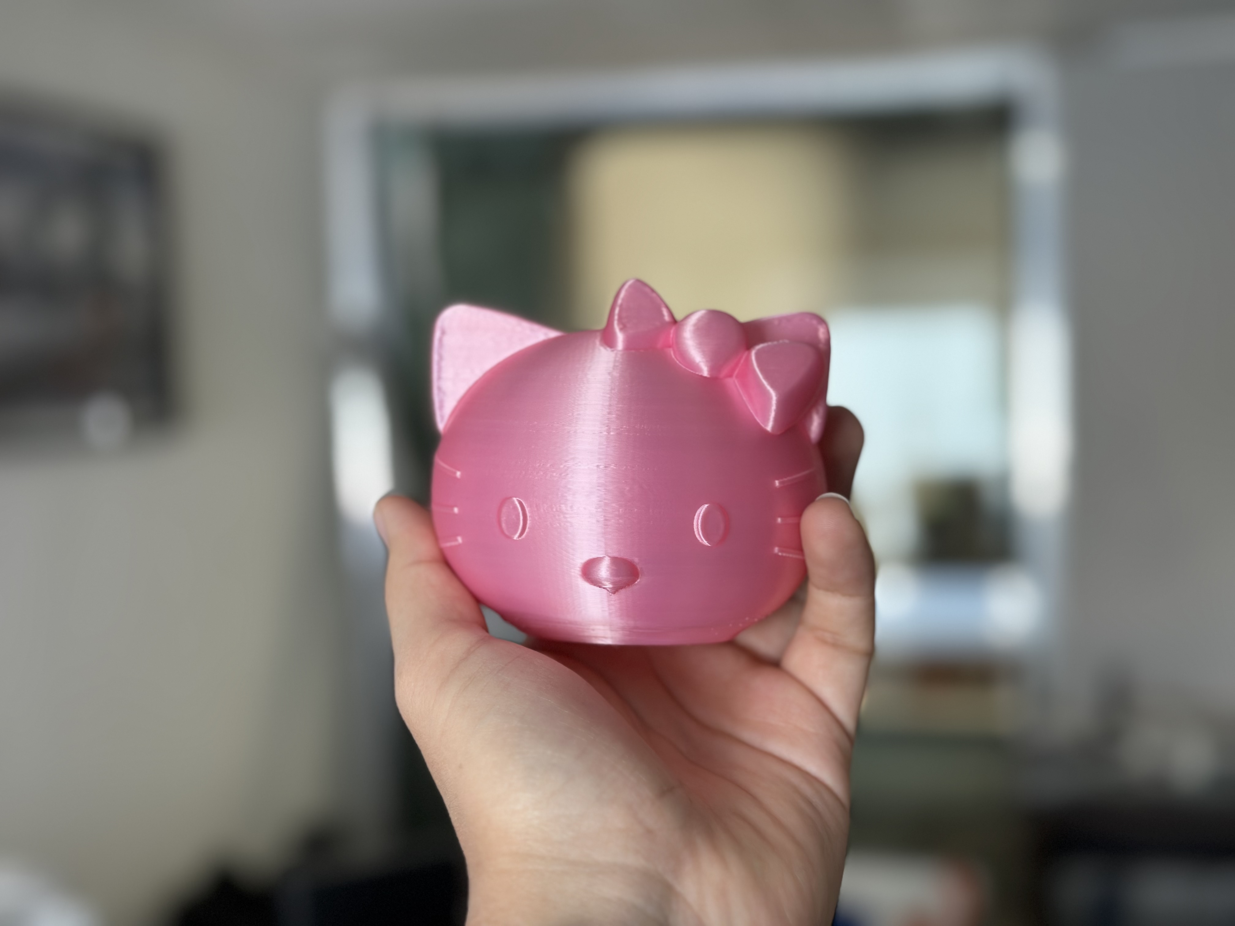 Hello Kitty - Pot Plant 3D model thumbnail