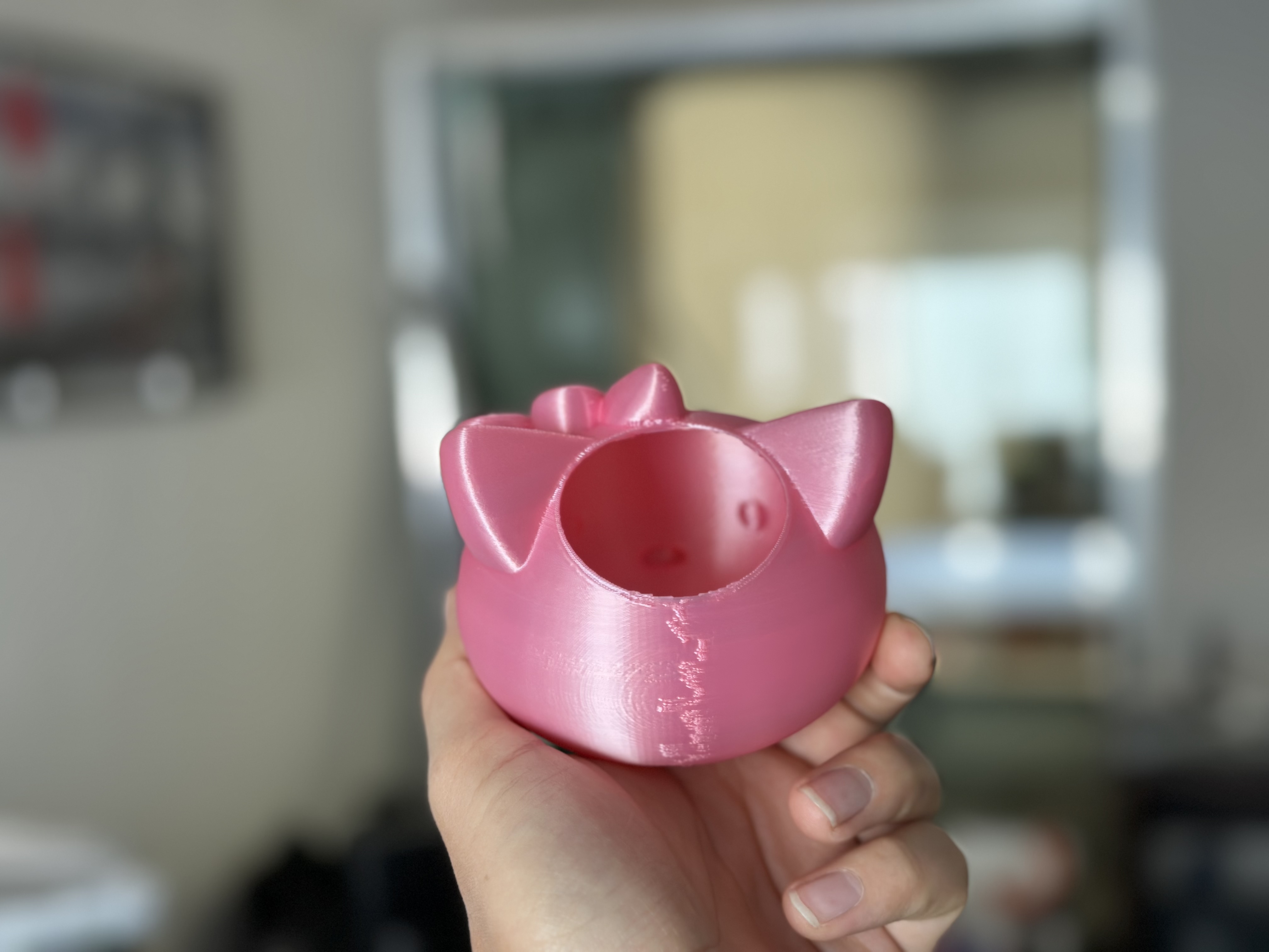 Miniatura 2 do modelo 3D Hello Kitty - Pot Plant