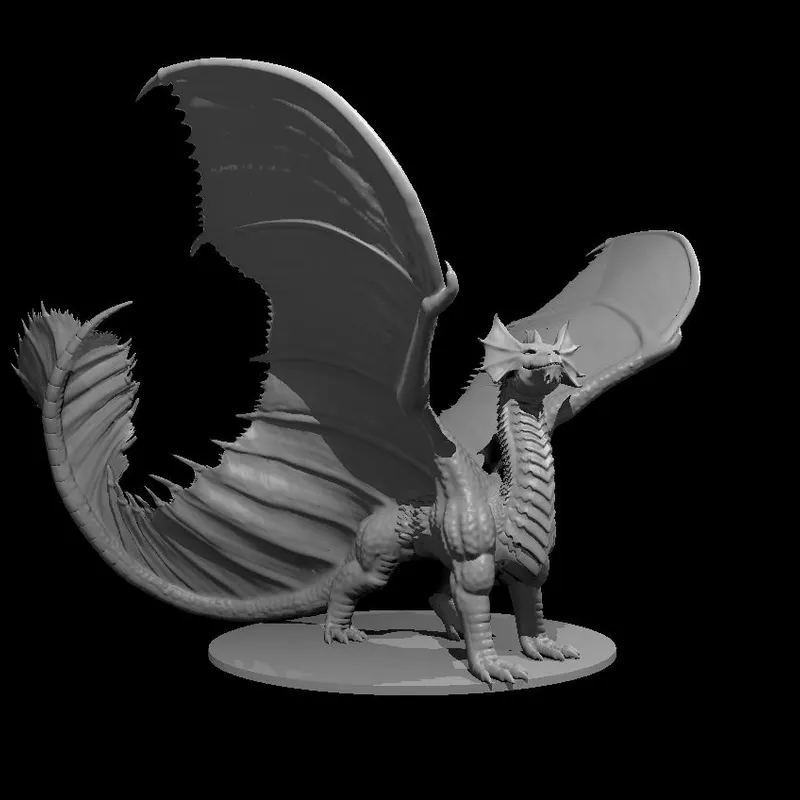 3D Printable Brass Dragon by Lord of the Print