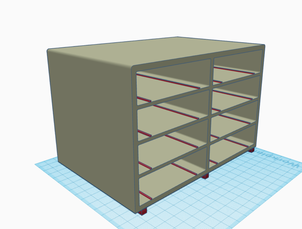 External HDD support w/ clearance rails