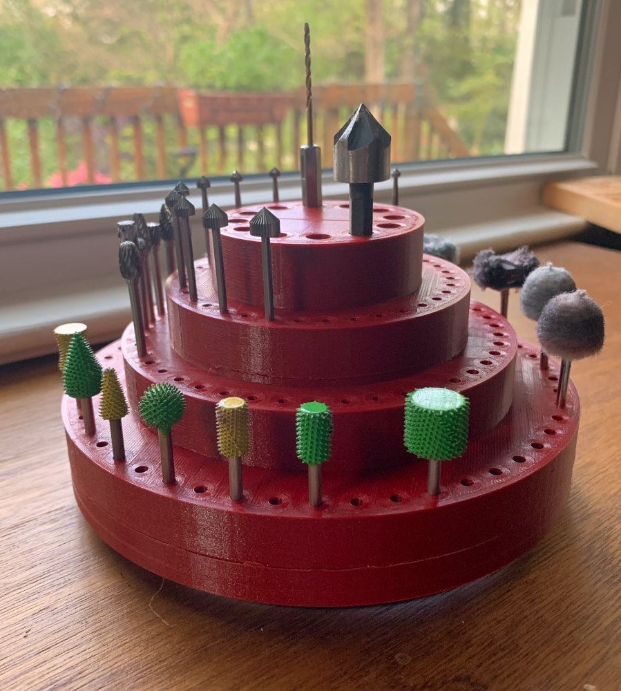 Rotating rotary bit holder by Neil Ramsay Download free STL model