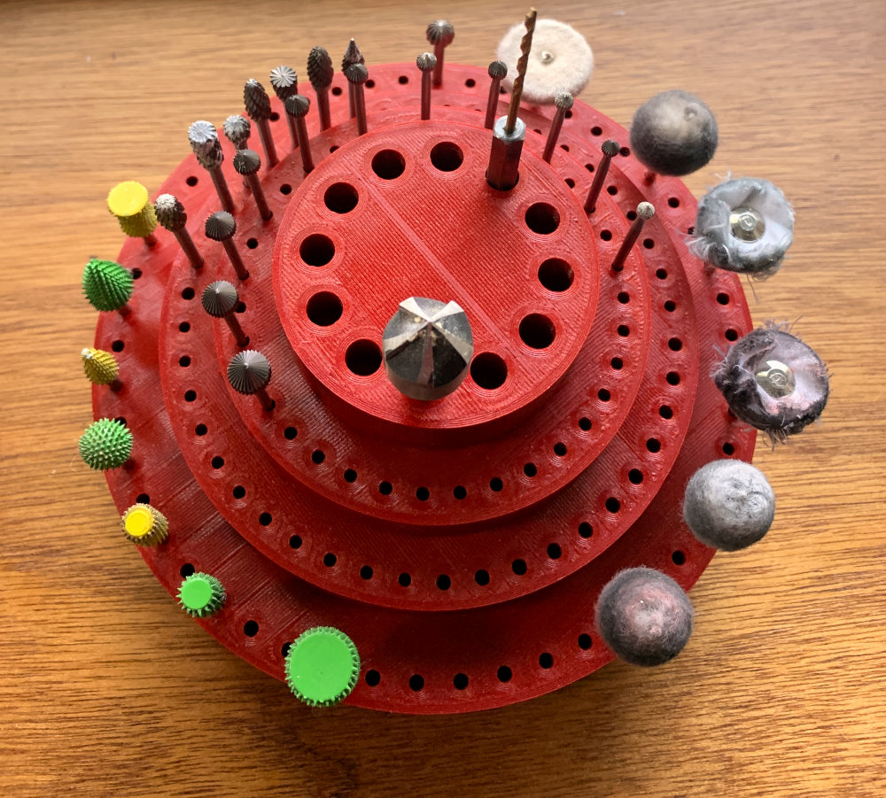 Rotating rotary bit holder by Neil Ramsay Download free STL model