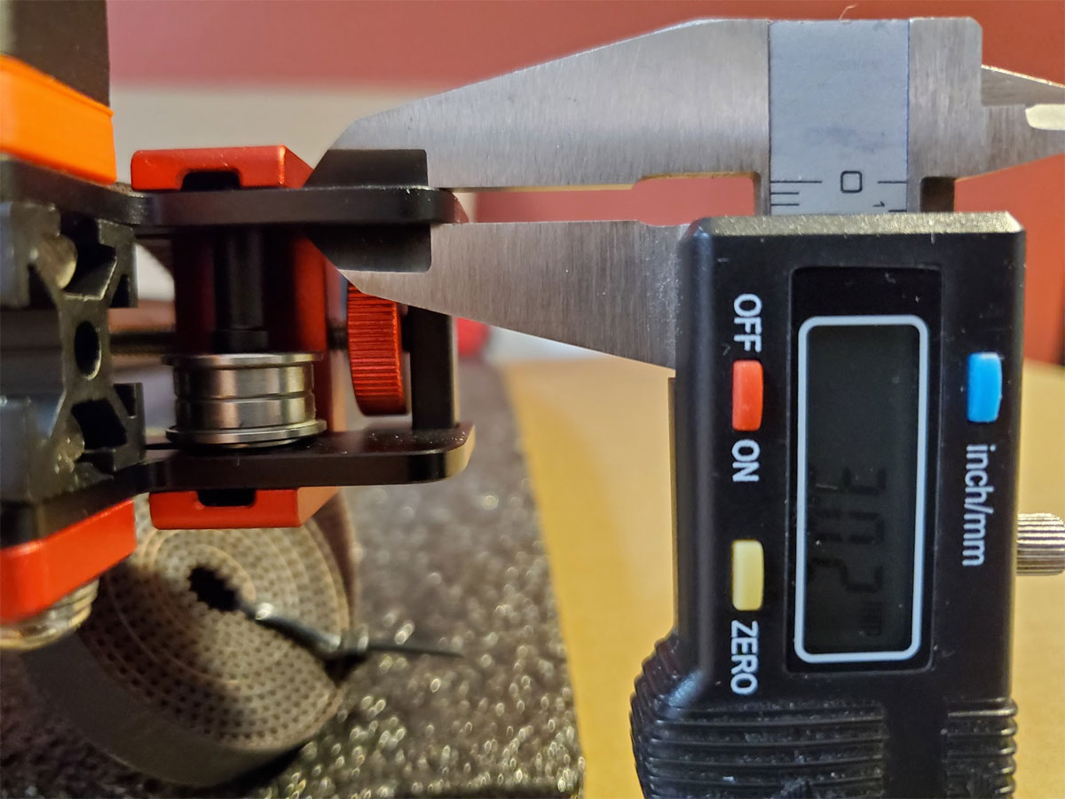 Belt Clip Shim for the CHAOTICLAB CNC Toolfree XYAxis Tensioner for