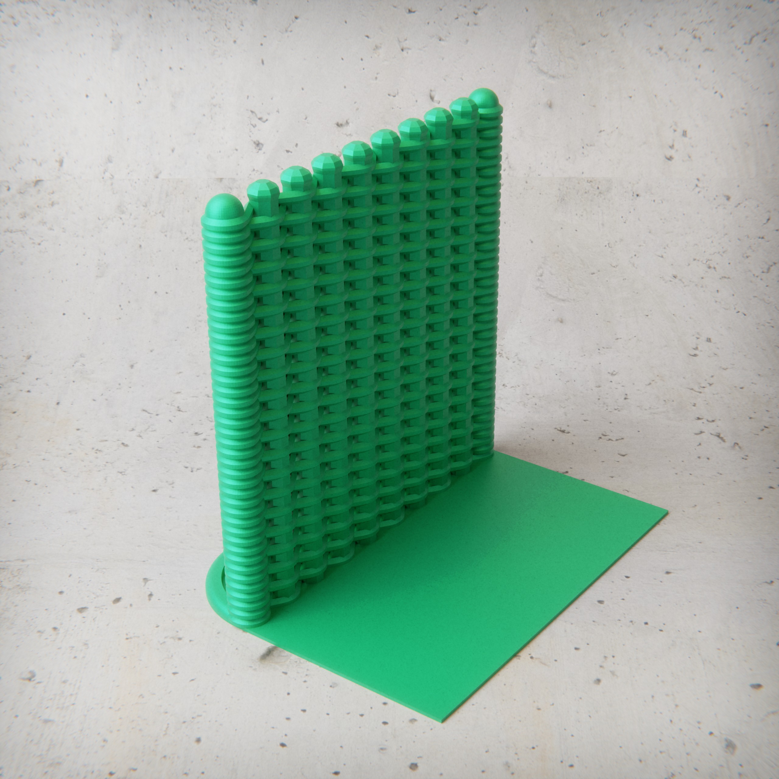 Woven effect bookend by b00g Download free STL model