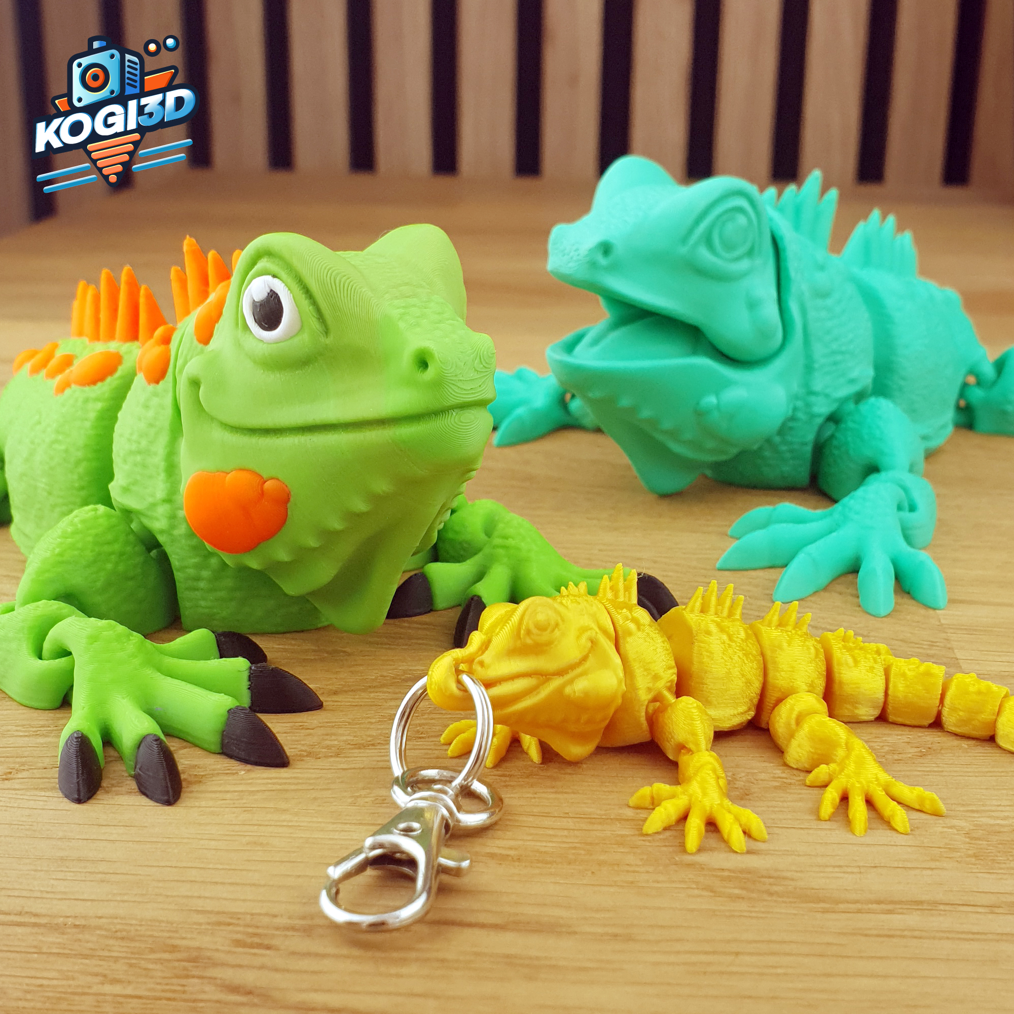 Print-Ready Iguana STL + Interchangeable Heads