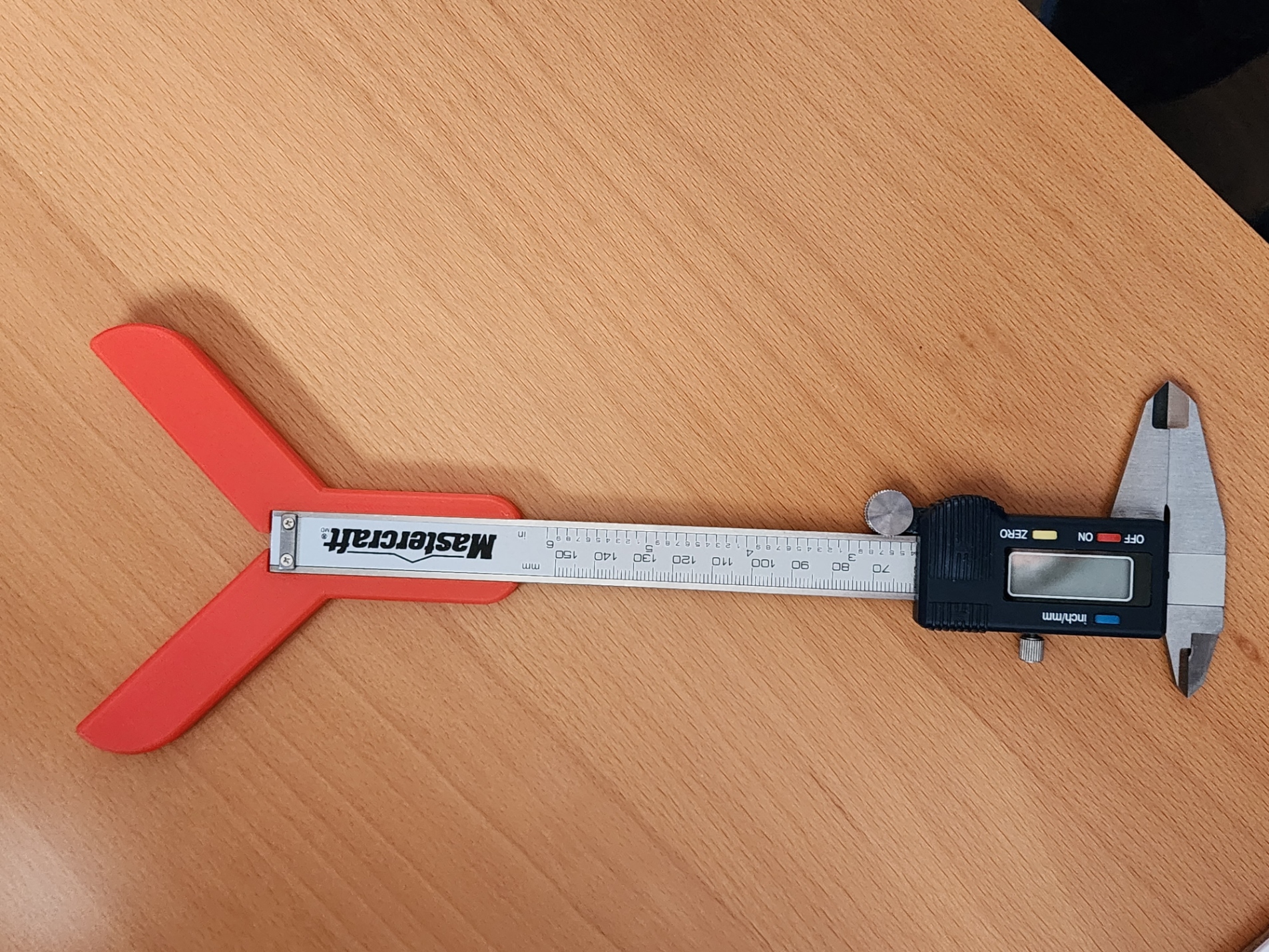 Remix for doing a Multi-colour print and a custom fit on Mastercraft calipers