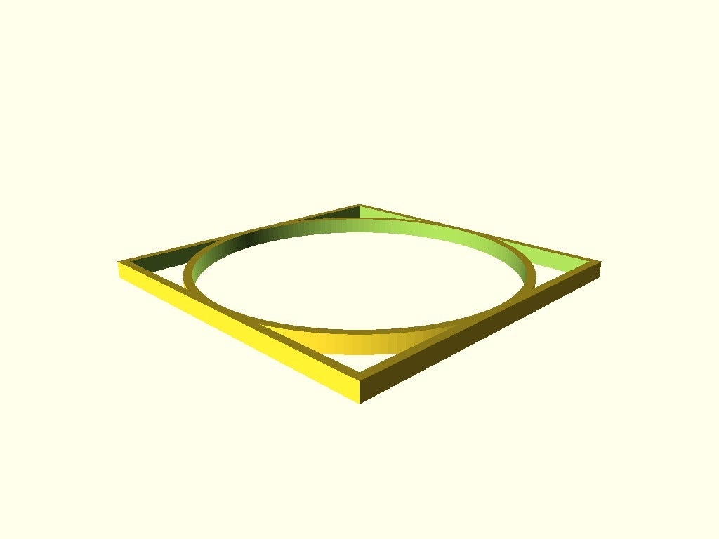 Miniatura 2 do modelo 3D Square and Circle