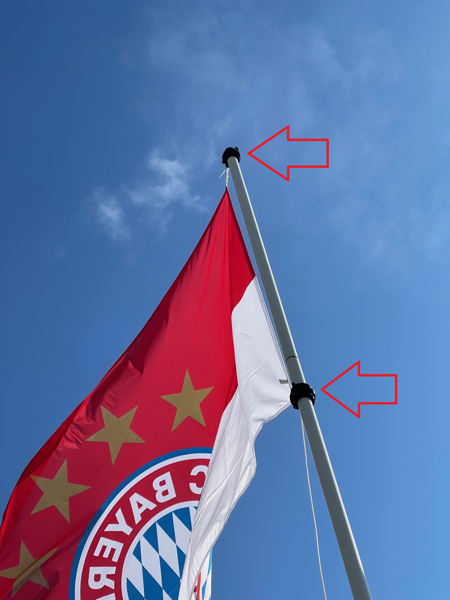 Flag mounting