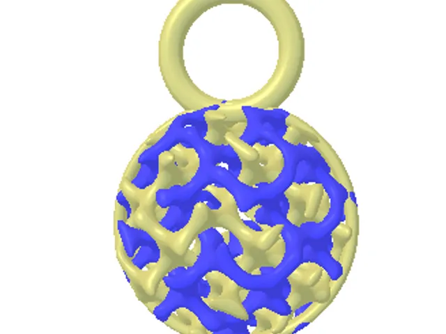 two material earings, made with math