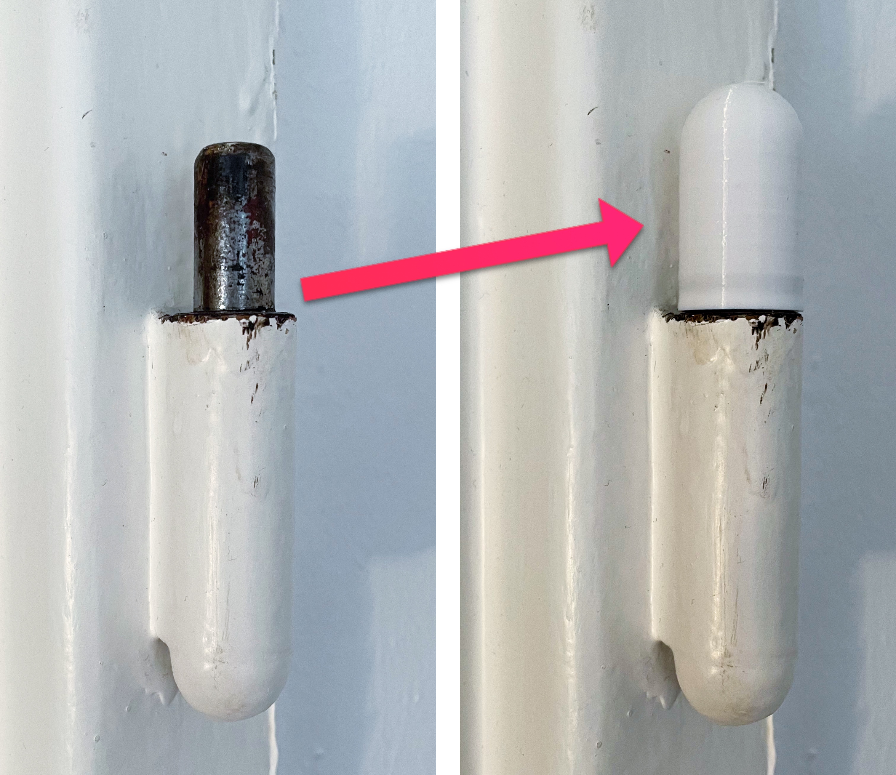 Door hinge cap