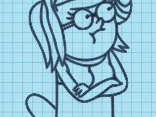 ELAINE - REGULAR SHOW - WALL ART