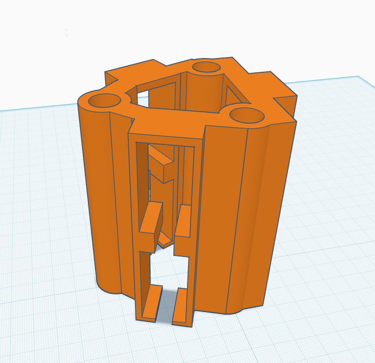 servo holder 3D model by Hungrybeans1