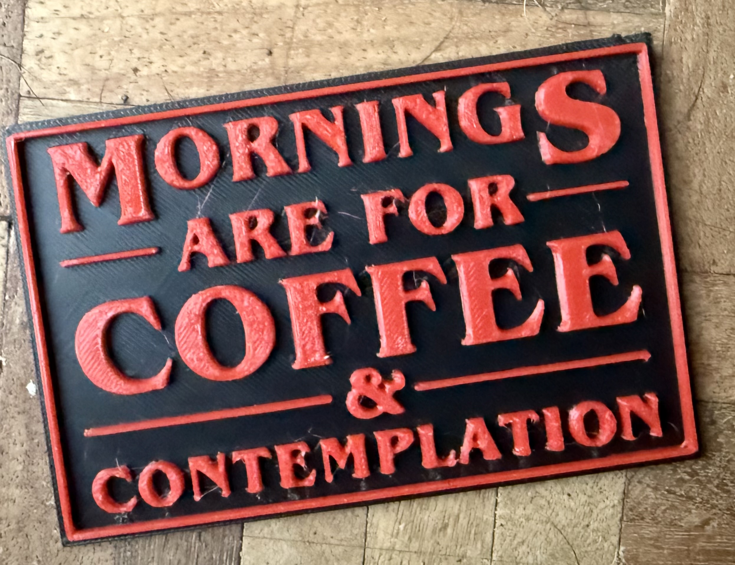 Mornings are for coffee and contemplation