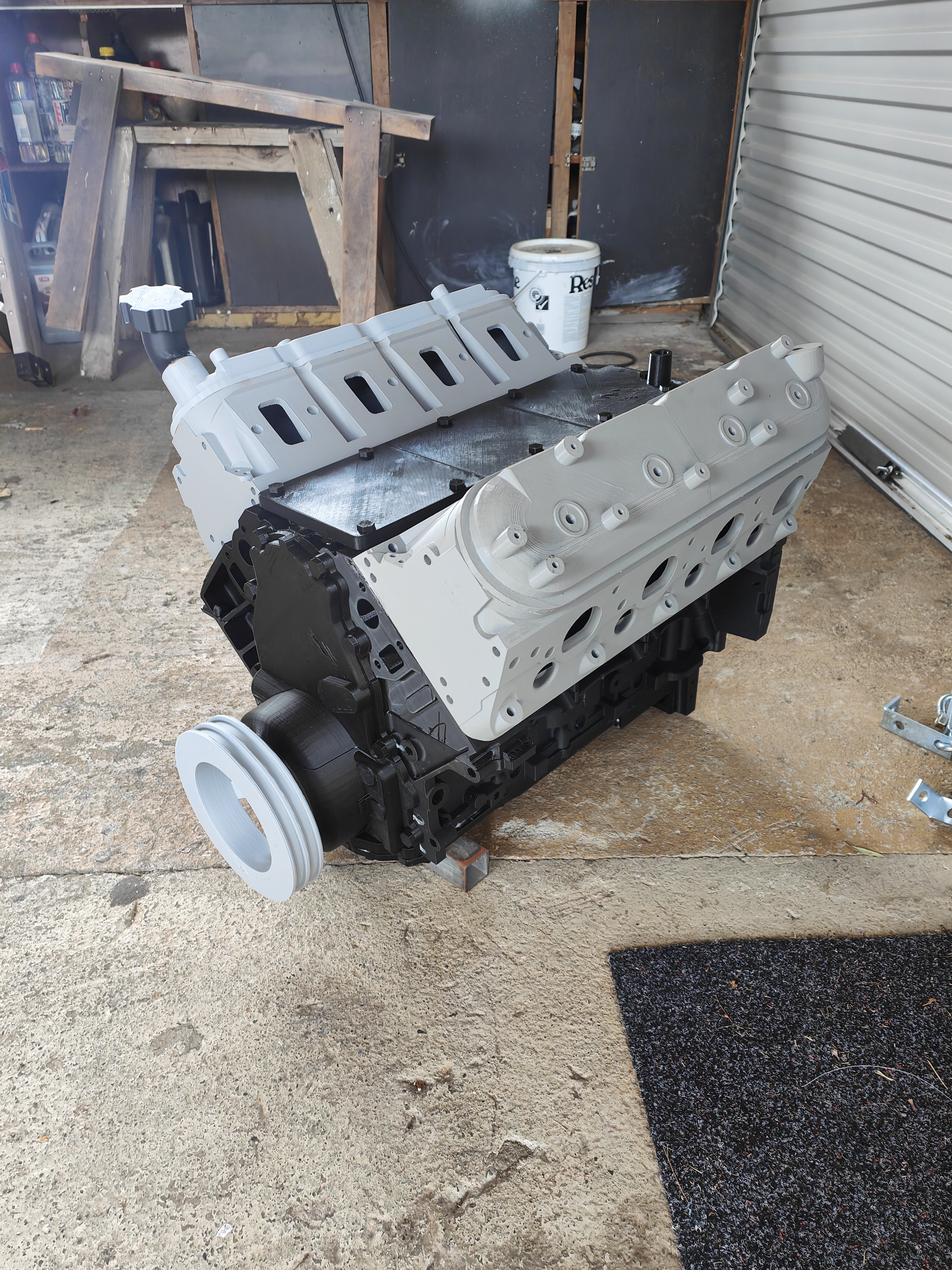 Mock up LS motor to scale