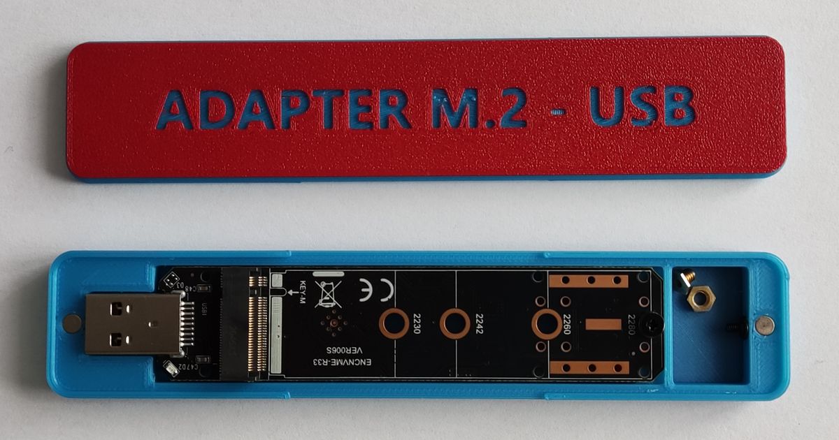 Box for Adapter M.2 to USB by Wojciech Kawa | Download free STL model ...