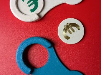Shopping cart chip including euro token