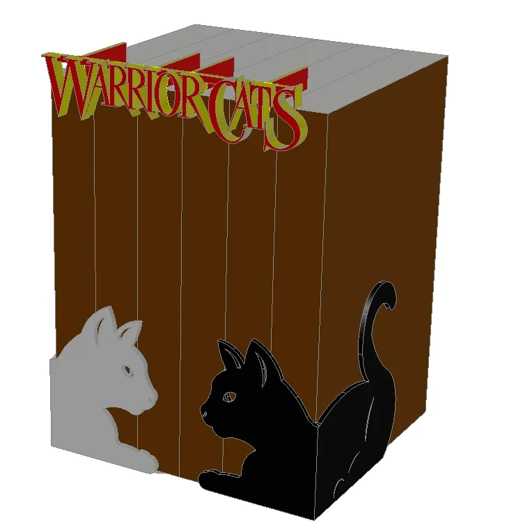 Cat bookends /Warrior Cats series by 4kicks, Download free STL model