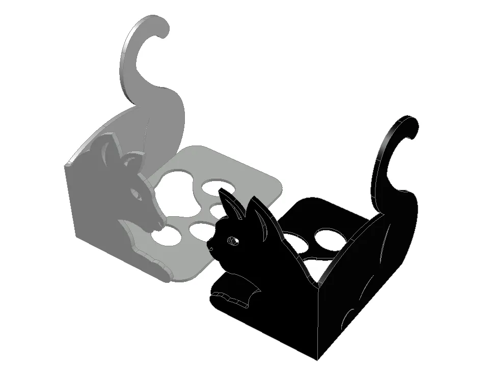 Cat bookends /Warrior Cats series by 4kicks, Download free STL model