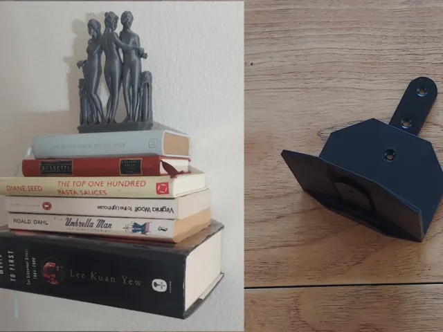 Hidden Vertical Bookend-Shelf