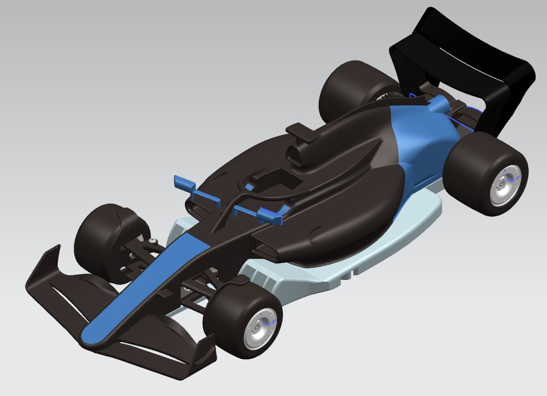 OpenRC F1 2023 - Updated Parts 3D model thumbnail