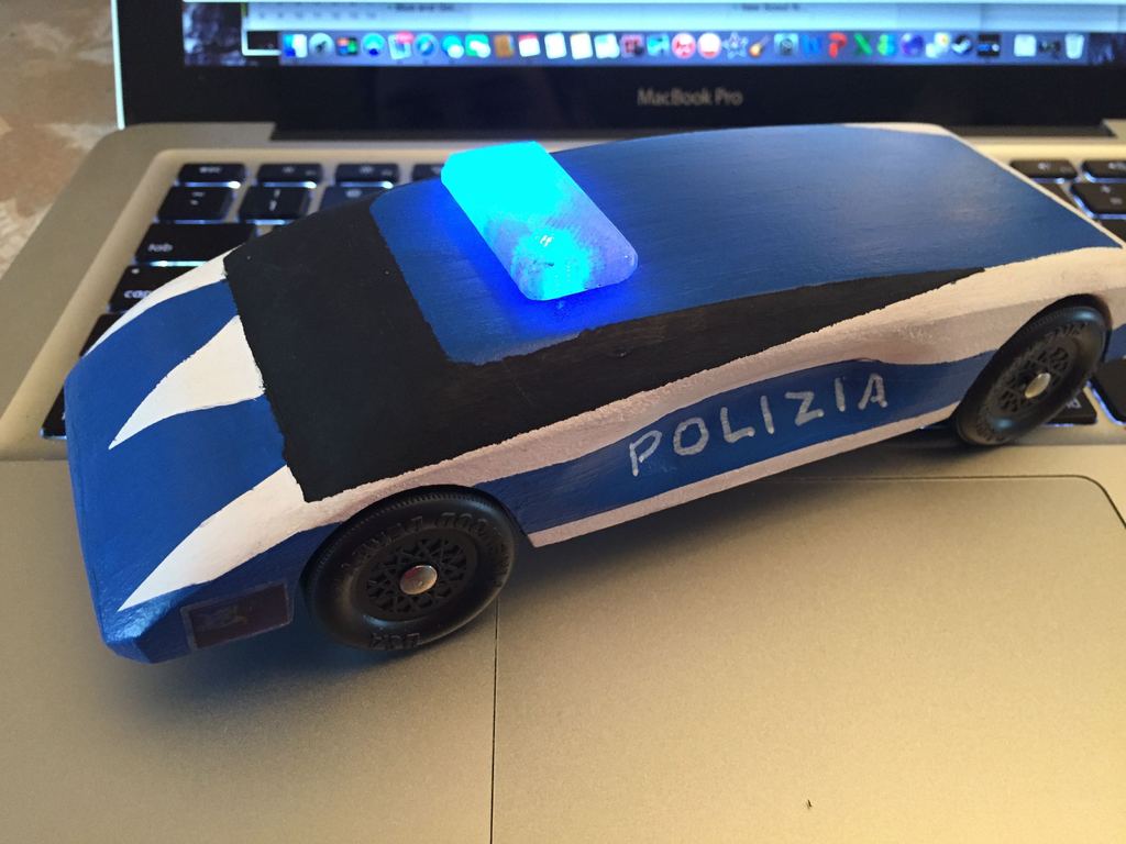 Pinewood Derby Car Police Lightbar