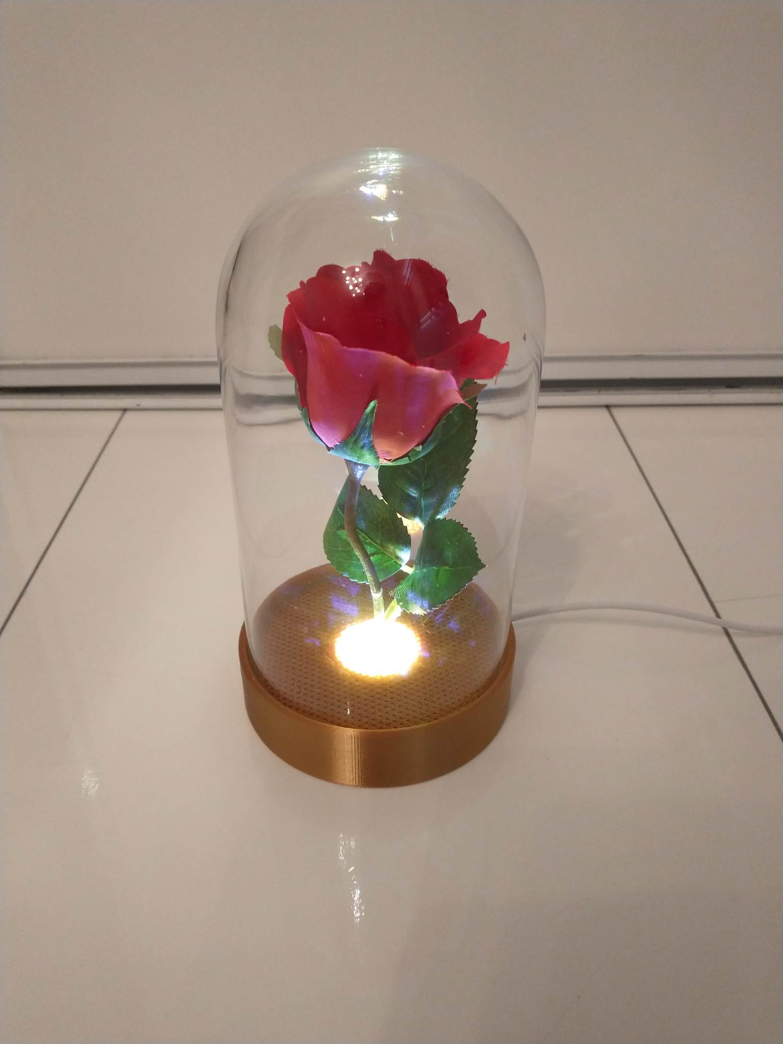 Lighted Base for IKEA BEGÅVNING display case