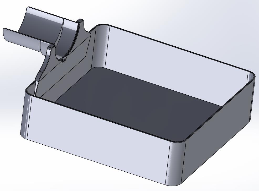 Debris Filter Pan with Pour Spout - Flusensiebwanne