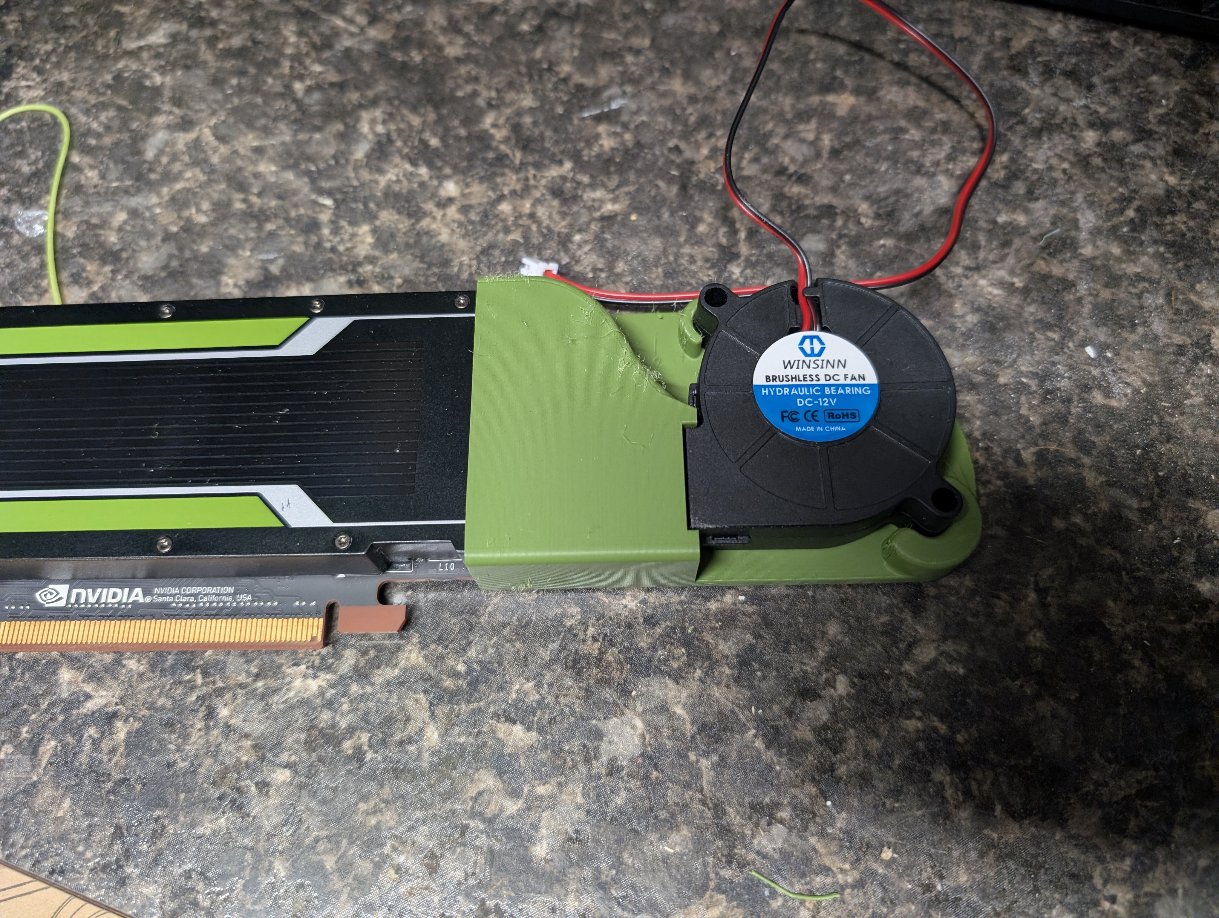 Nvida Tesla P4 fan mount