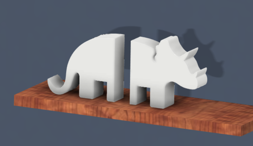 Dinosuar Book End