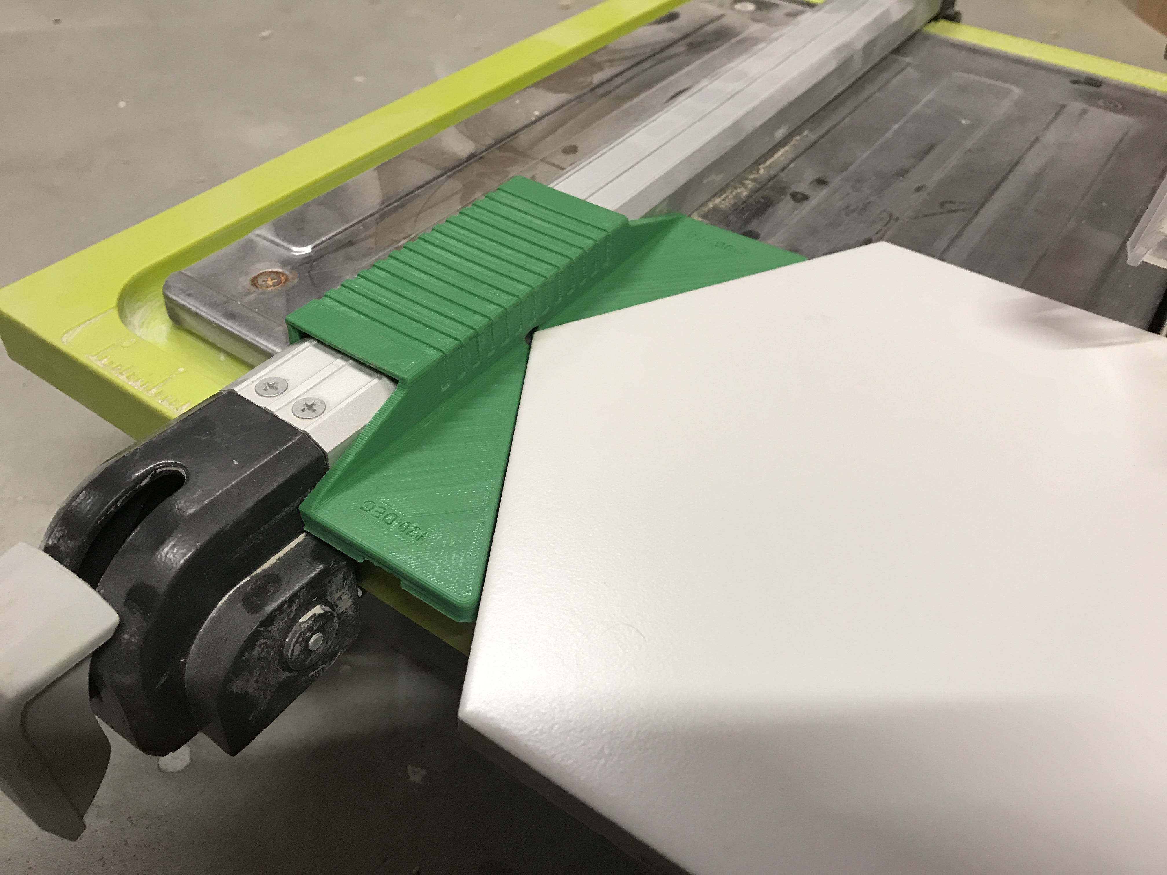Ryobi Wet Saw Hexagon Rip Fence by Fulcrum Design Download free STL