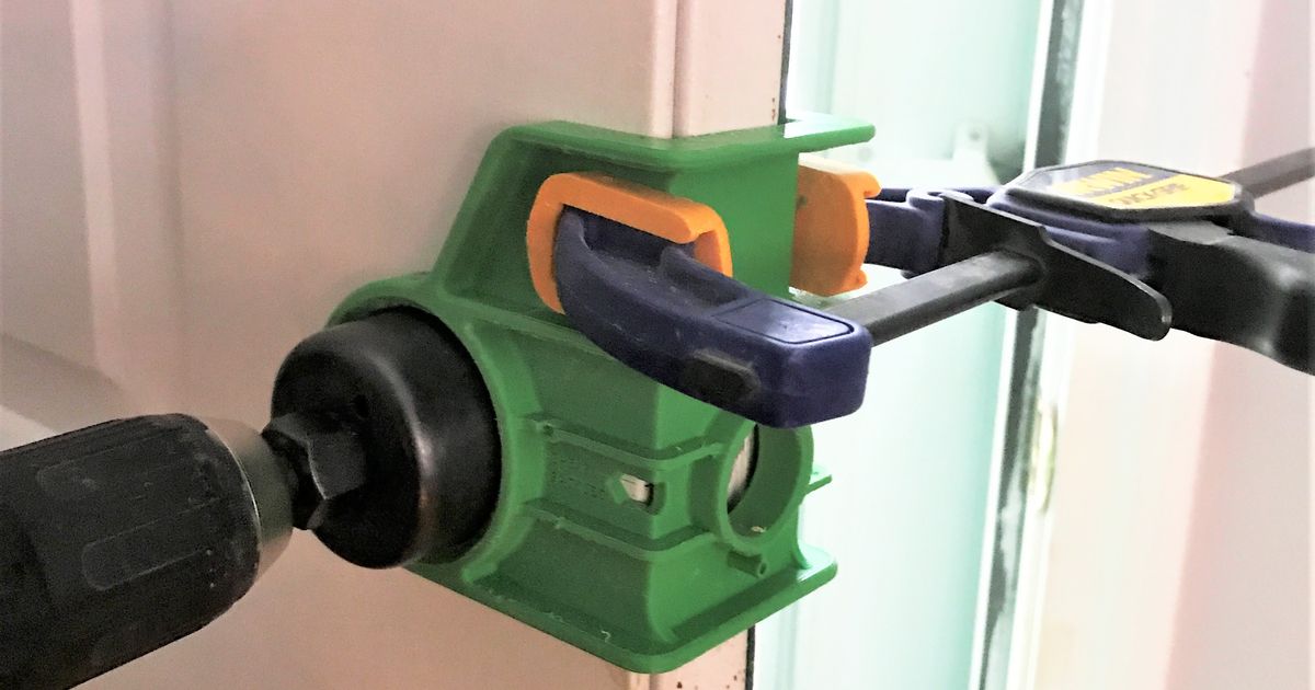 Lockset Installation Jig by Fulcrum Design Download free STL model