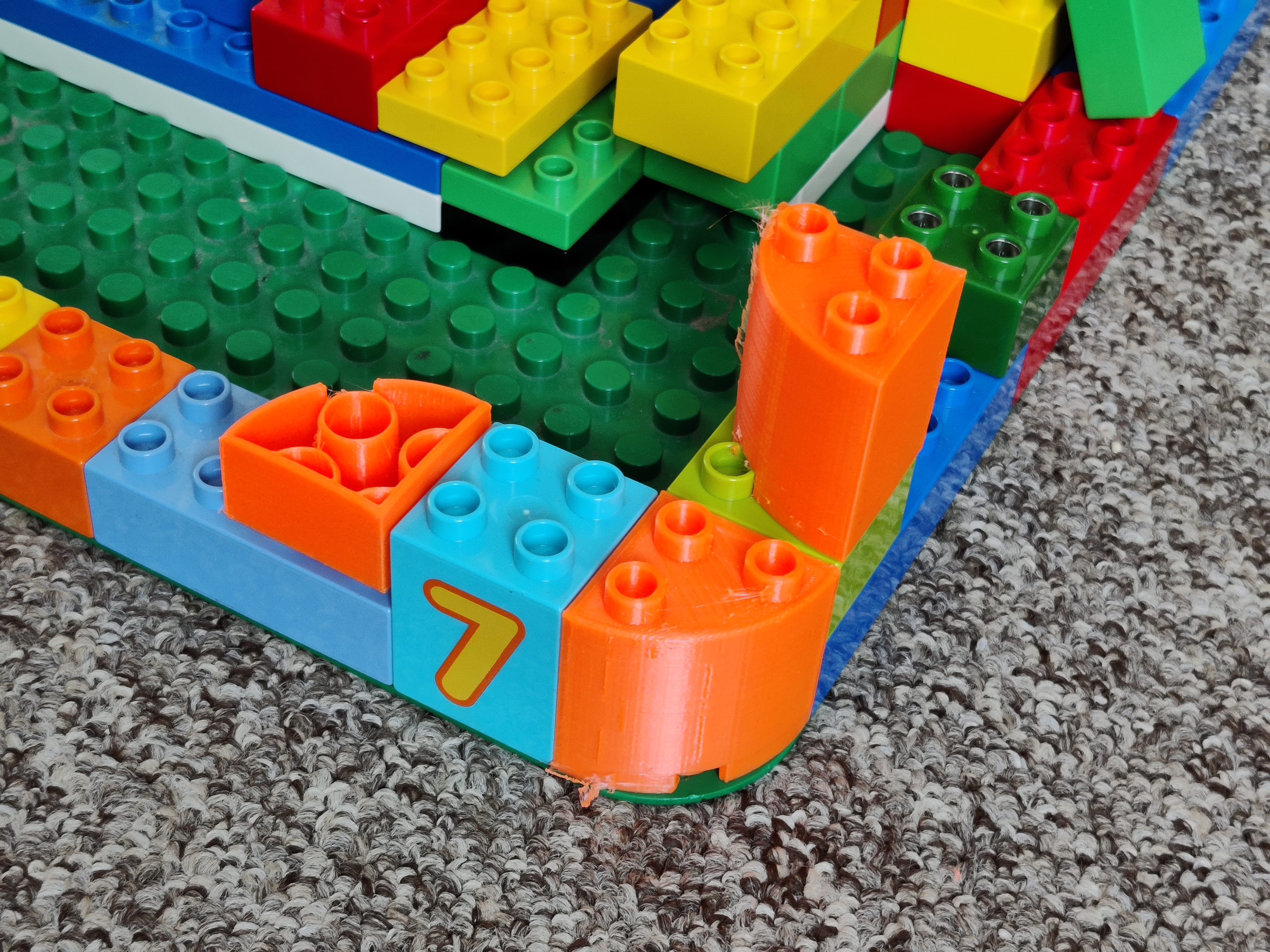 Duplo quarter circle/rounded corner brick generator tool