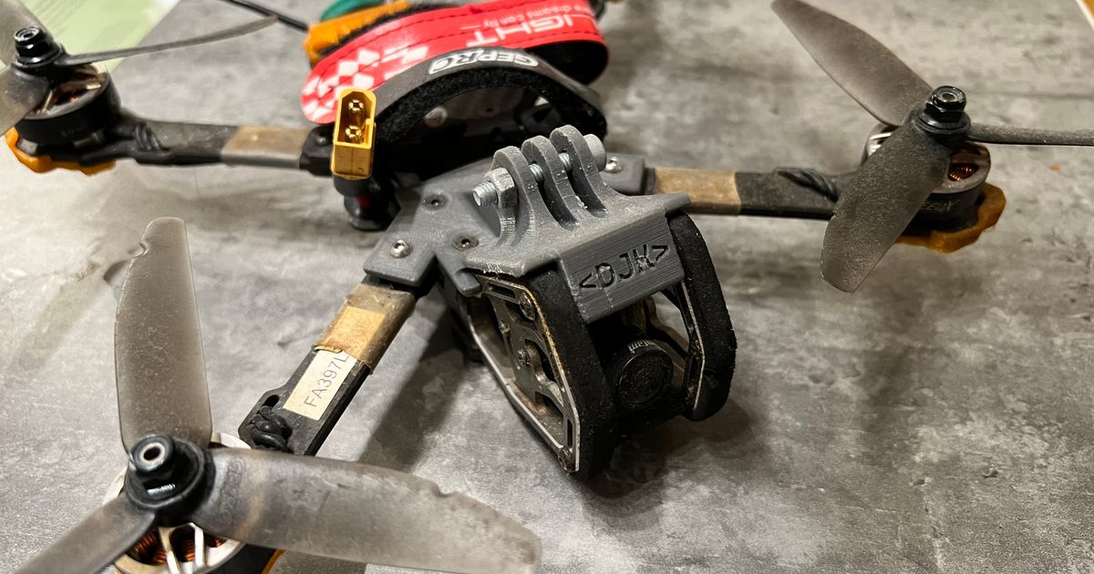 GepRC Elegant Drone GoPro Mount by djk96 Download free STL model
