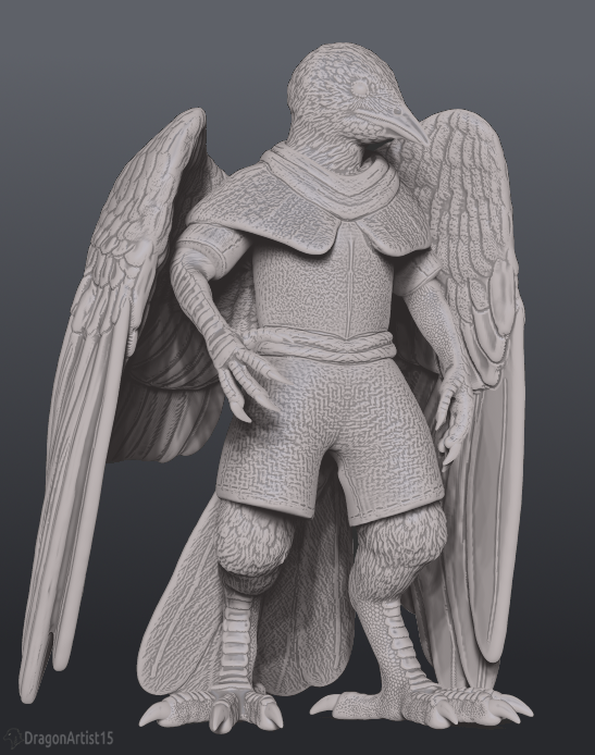 Aarakocra Sorcerer Miniature by DragonArtist15 | Download free STL ...
