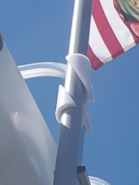 RV Flagpole Ladder Mount — thumbnail 2