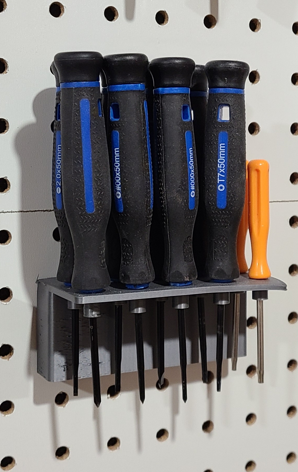 Small Screw Driver Holder for Universal Peg Board System by JS94
