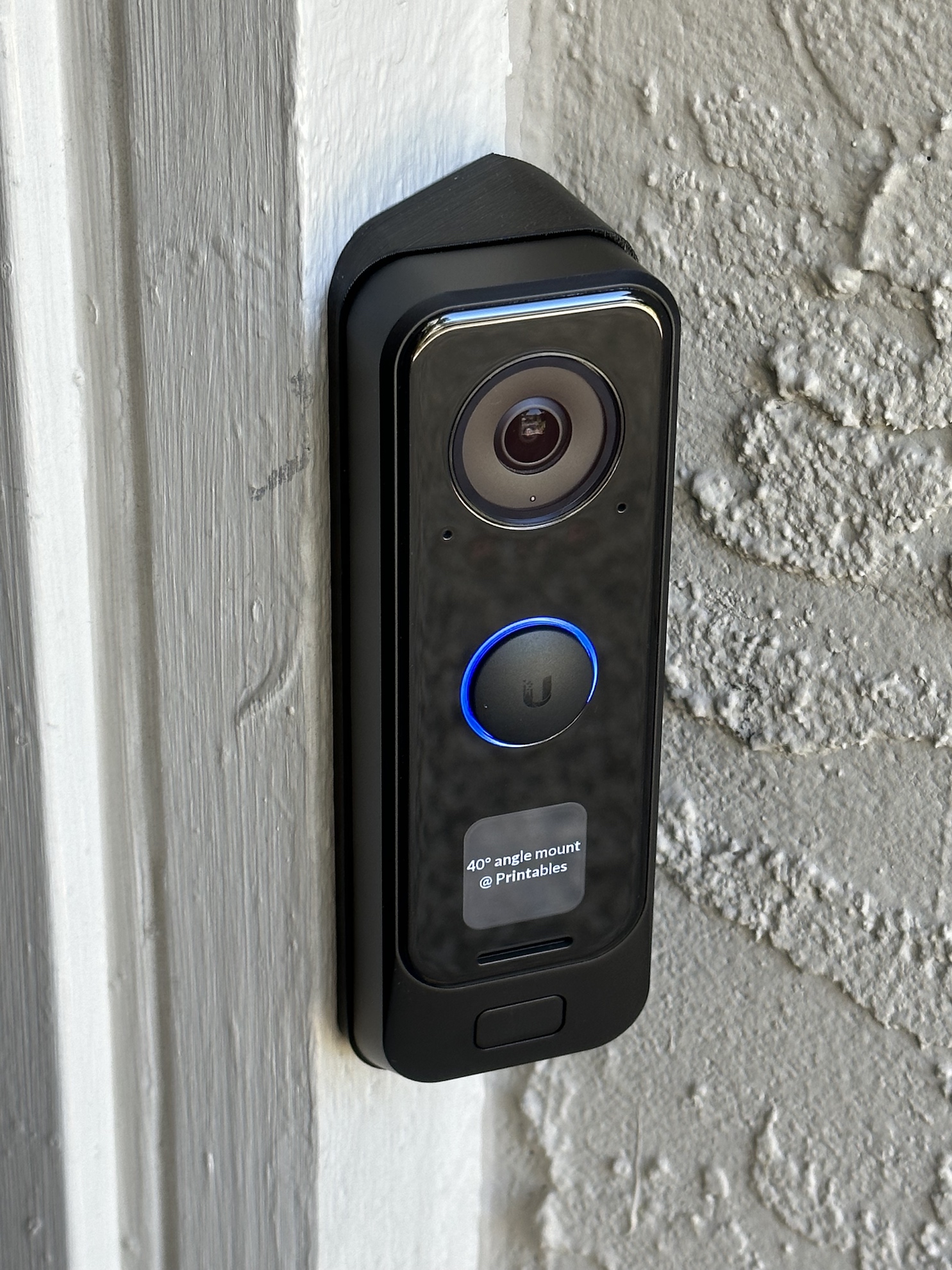 Ubiquiti Unifi G4 Doorbell Pro Parametric Wedge Mount by andreasjk