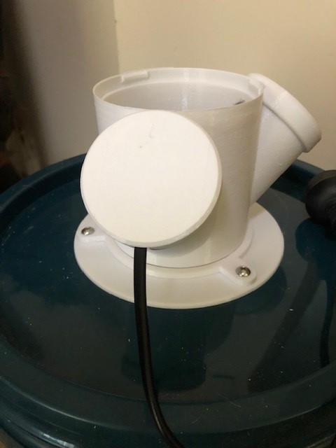 Upgraded Modular Hydroponics Tower - wire & plug outlet 3D model thumbnail