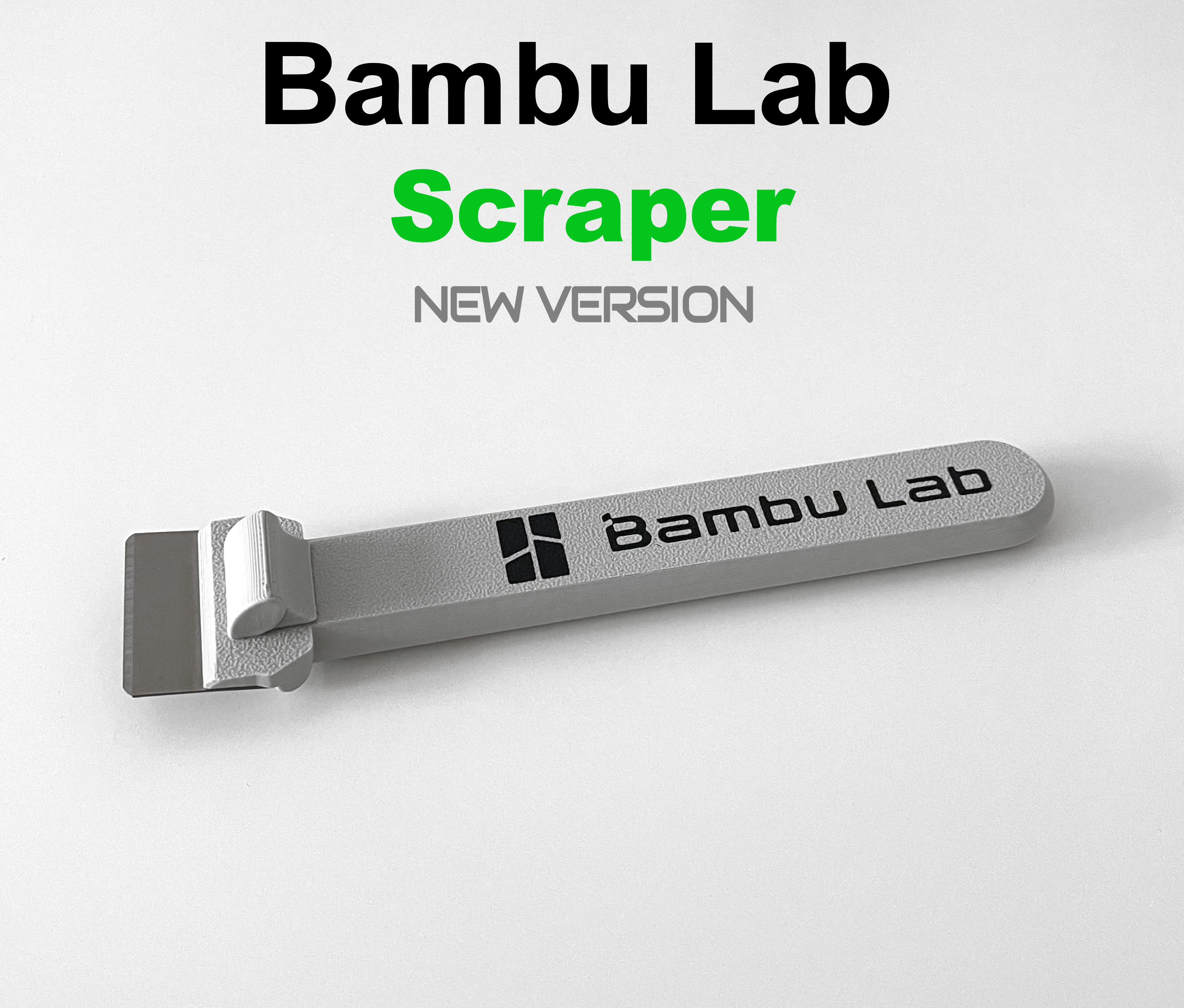 Miniatura 4 do modelo 3D Bambu Lab Scraper - Double Sided Logo