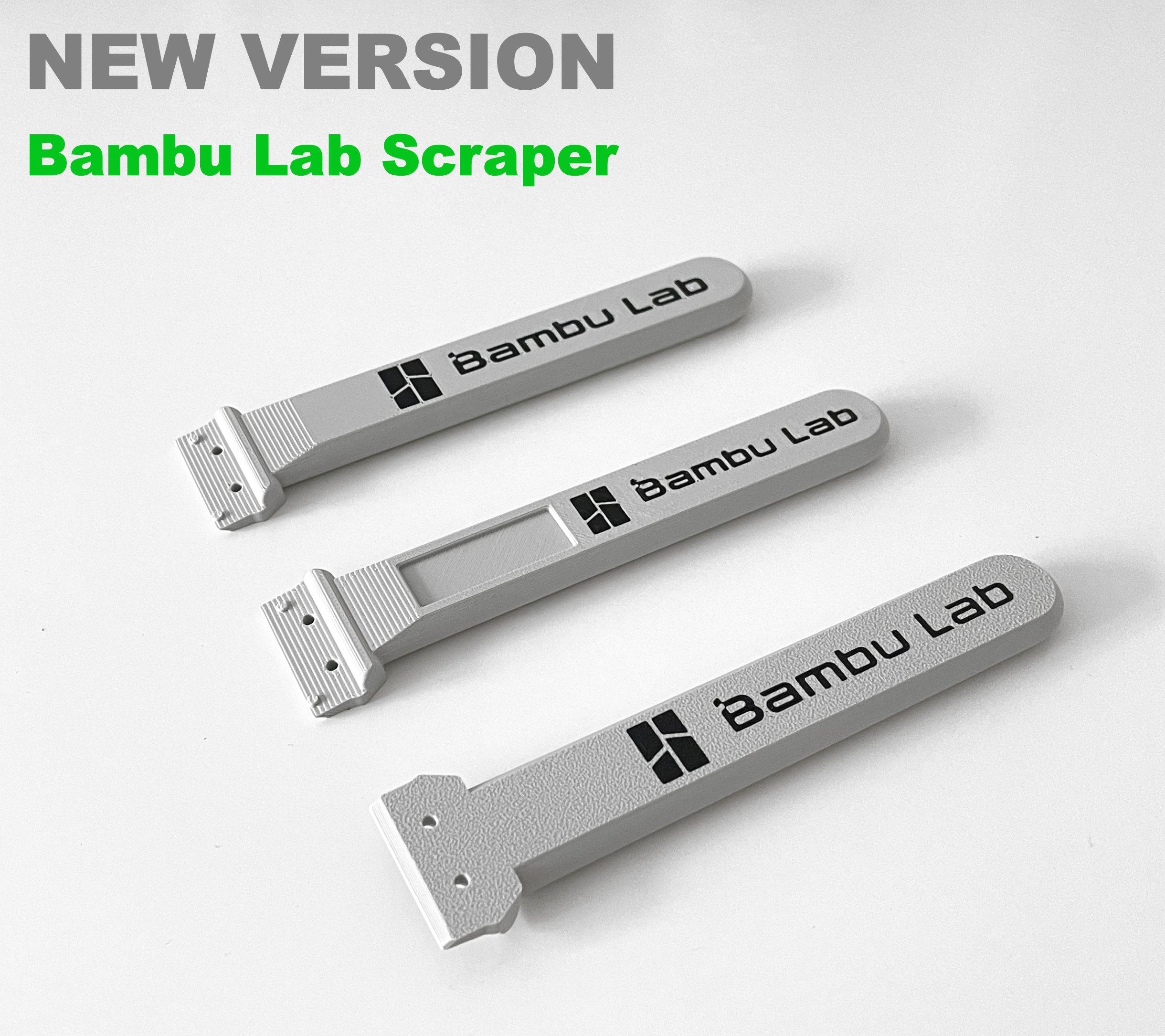 Miniatura 3 do modelo 3D Bambu Lab Scraper - Double Sided Logo