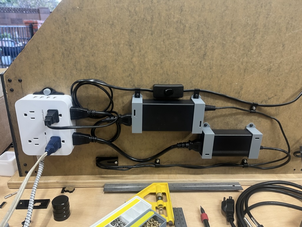 xTool D1 and 20W module power supply mount brackets