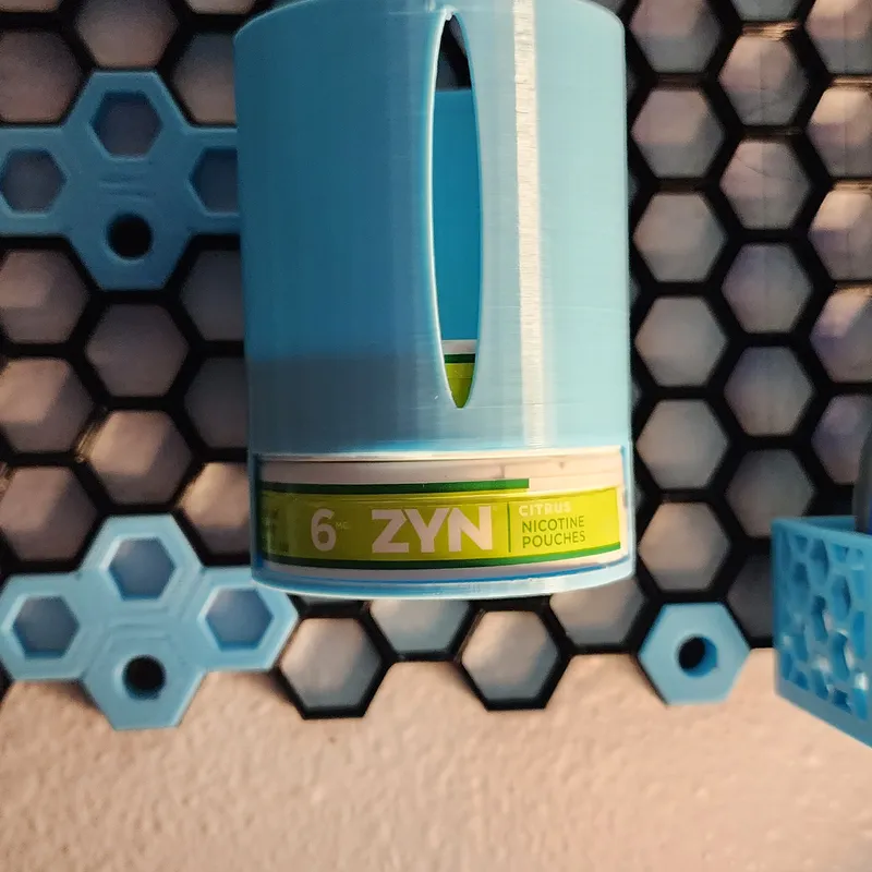 ZYN Stacking Organizer for Honeycomb Wall. by KiloxTango, Download free  STL model